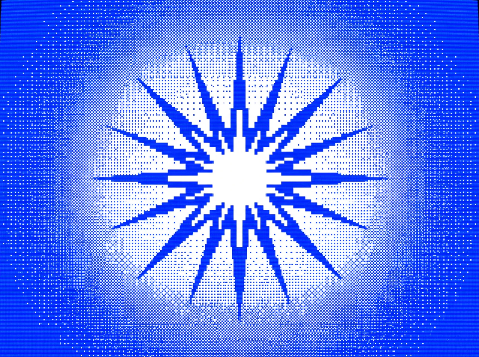 contenido — ilustración dither azul