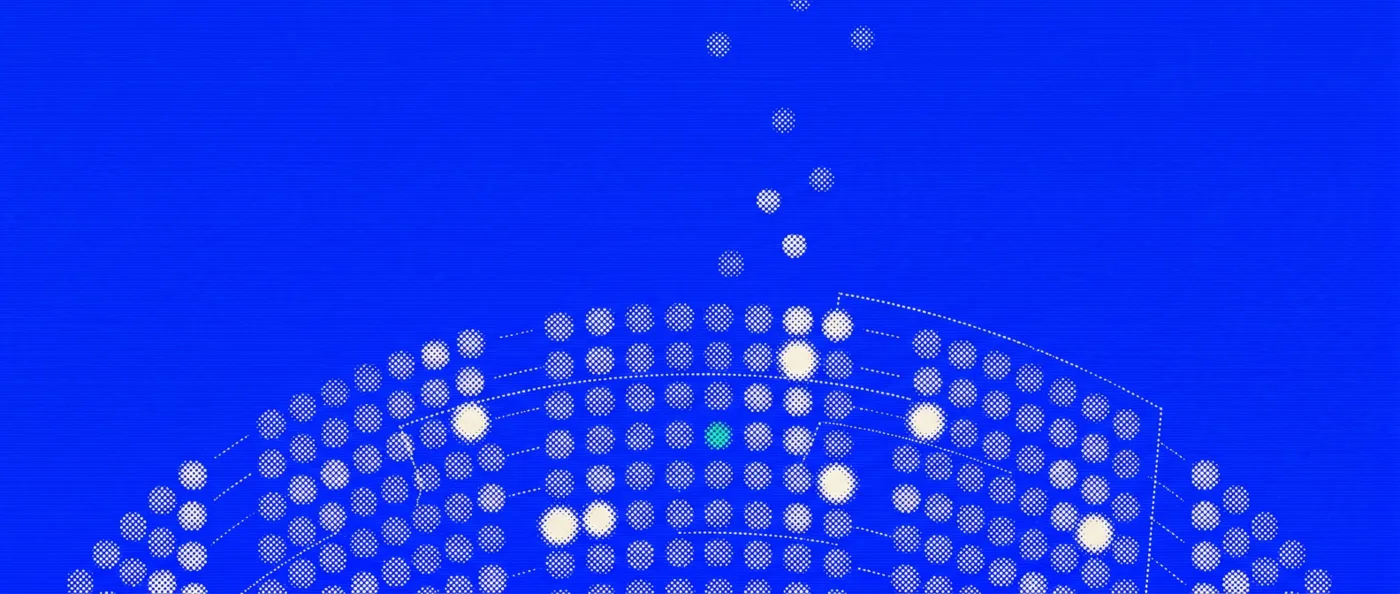 halftone abstracto de sistema de tickets y seat chart en azul coquia